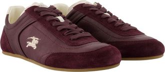 Burberry Womens Lf Knight L Sneakers - Burberry Leather Burgundy Lambskin Shoes