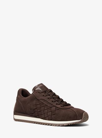 Michael Kors Rhodes Woven Suede Trainer
