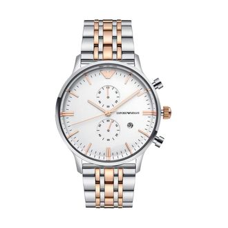 Emporio Armani Accessoires, Heren, Grijs, ONE Size, Ar 0399 Horloge