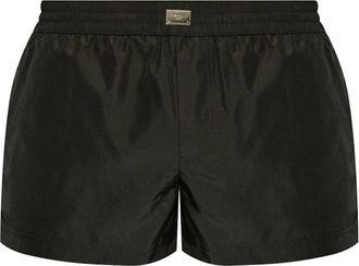 Dolce & Gabbana Zwemshorts met logo-embleem - Heren - Strandmode - Zwart - XL - Badmode