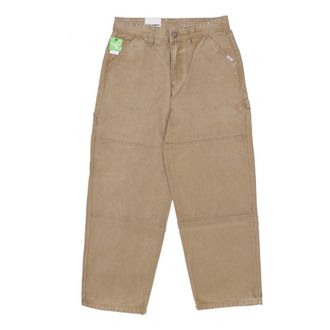 Element Heren, Broeken, Beige, Maat: W28 Katoen
