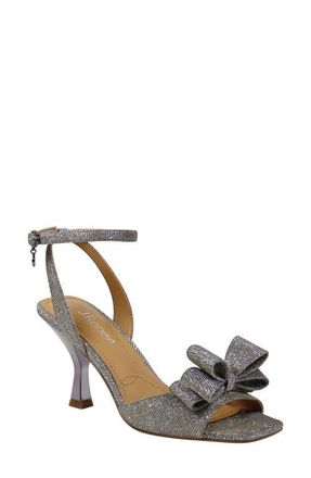 J. Rene&eacute; Nishia Ankle Strap Sandal in Pewter at Nordstrom, Size 10.5