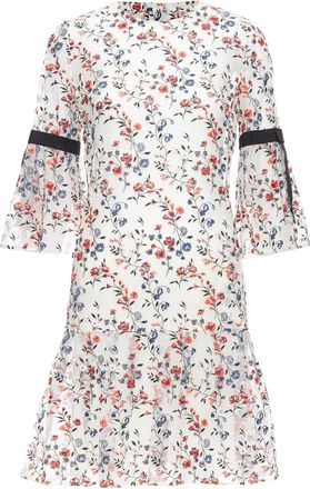 Erdem Erdem lissy silk floral embroidered pleated dress