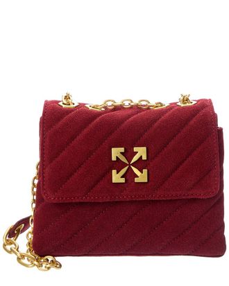 Off-white Jackhammer 17 Quilted Suede Shoulder Bag