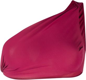 Rick Owens one-shoulder bikini top - women - Polyamide/Spandex/Elastane - 42 - Pink