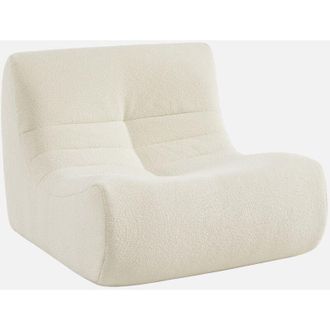 Sweeek Módulo para sofá modular en borreguito texturizado, 1 plaza