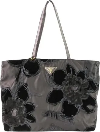 Prada Pre-owned Tote Bags, female, Black, Size: ONE SIZE Pre-owned Vintage Tote Bag