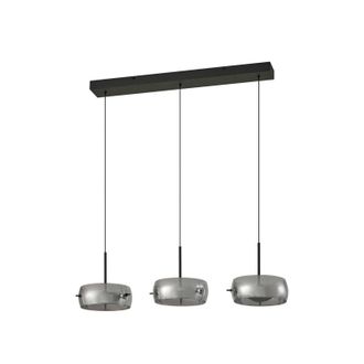 Lucande Lucande L&aacute;mpara Colgante martis En Negro De Vidrio