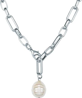 Lulu & Jane Womens Necklace Metal - Silver - One Size