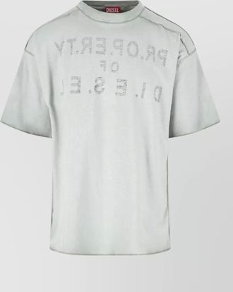 Diesel crew neck graphic print short sleeve shirt