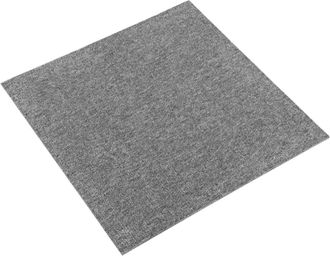 vidaXL Alfombra 20 Uds. Gris 50 X 50 Cm 100% Polipropileno Vidaxl