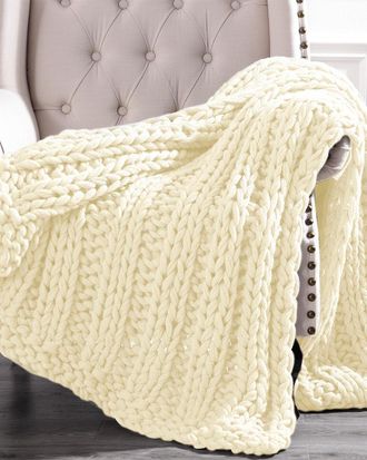 Modern Threads Chunky Knit Acrylic Throw