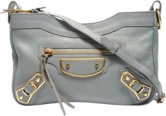 Balenciaga Pre-owned Cross Body Bags, female, Blue, Size: ONE SIZE Pre-owned Giant Shoulder Bag
