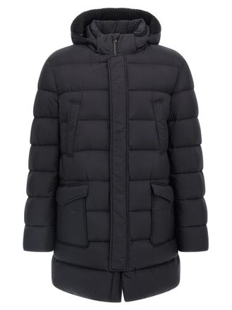 Herno Black Parka Hood Jacket