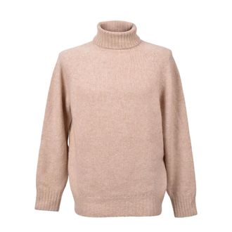 Brunello Cucinelli Light Camel Wool Turtleneck Sweater, Brand Size 54 (US Size 44)