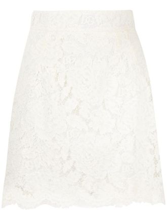 ミニスカート DOLCE  GABBANA Women Mini Skirts F4CSKZGDB7B W0800 WHITE Dolce & Gabbana - Cotton mini-skirt White - The Corner