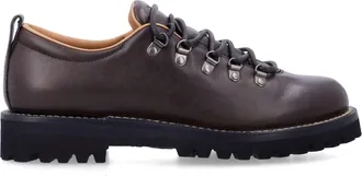 Churchs Low-Profile Brown Leather Shoes With Rugged Sole