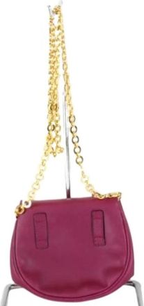 Ferragamo Pre-owned Leren Schoudertas - Dames - Vintage Schoudertas - Paars - ONE Size - Leer - Vintage
