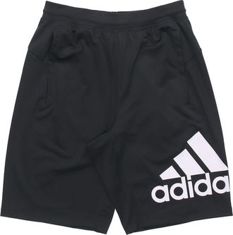 adidas Sports Slogan Knitted Shorts Men Black DU1592