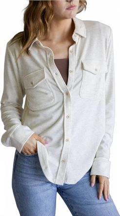 Thread & Supply Cassian Shirt In Heather Oatmeal