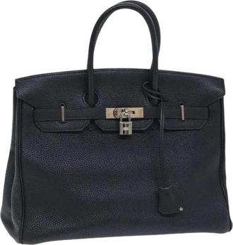 Herm&egrave;s Pre-owned Birkin 35 Hand Bag - - Pre-owned - Donna - Nero - ONE SIZE