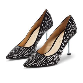 Blue by Betsey Johnson Womens Blue by Betsey Johnson Alesi Pumps Black Stiletto Heel ZAP1103