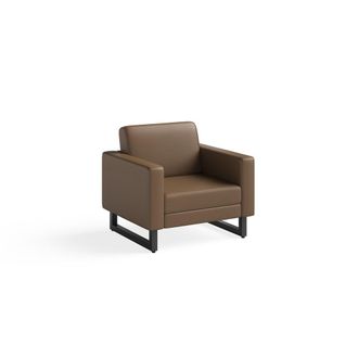 Safco Lounge Chair - Cognac
