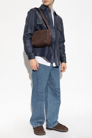 Loewe Jacket With Pockets, Mens, Navy Blue