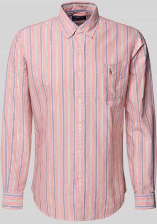 Polo Ralph Lauren Custom Fit Freizeithemd mit Button-Down-Kragen in Lachs, Größe XXL