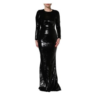 Dolce & Gabbana Long Sleeves Mermaid Dress - female - Dolce & Gabbana - Gowns - Black - M - Dresses