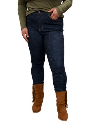 Judy Blue High Waist Back Pocket Embroidery Skinny Jeans In Dark Wash