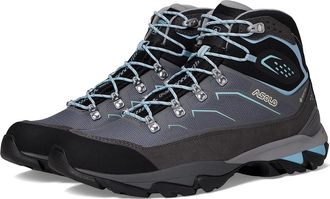Asolo Acadia Mid GTX Womens Climbing Shoes Graphite/Sky Blue : 7.5 B - Medium, Leather