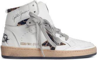 Golden Goose Sky-Star White Leather Sneakers