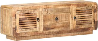 vidaXL Vidaxl - Mueble Para Tv De Madera Maciza De Mango Rugosa 120x30x40 Cm