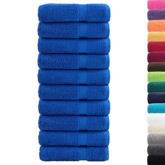 Berkfield Home Premium Hand Towels SOLUND 10pcs Blue 50x100cm 600gsm