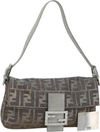 Fendi Borsa a spalla in tela Zucca Pre-owned - - Pre-owned - Donna - Grigio - ONE SIZE