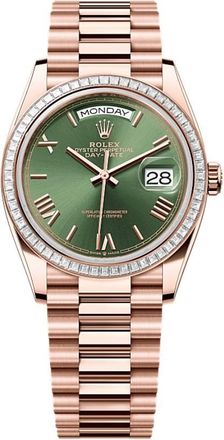 Rolex Day Date Automatic Chronometer Diamond Watch M128395TBR-0033