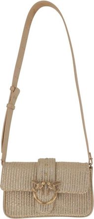Pinko Pinko, Dames, Tassen, Beige, Maat: ONE Size Leer