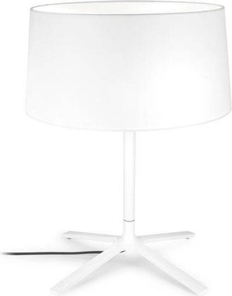 Leds - C4 Grok - L&aacute;mpara De Mesa De 3 Luces Con Pantalla De Tela Blanca, E27 - Leds-c4