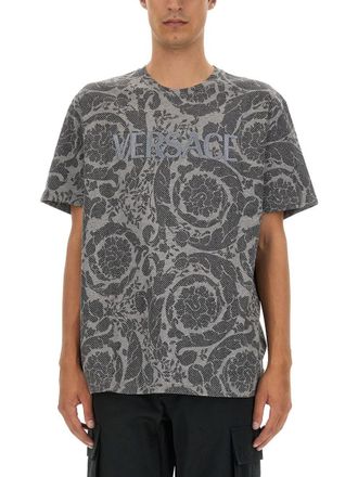 Versace Silhouette Baroque Logo T-Shirt