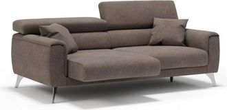 Divani.Store Sof&aacute; con asientos deslizantes impermeable 169 cm marr&oacute;n
