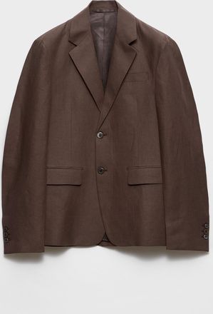 Prada Single-breasted linen jacket