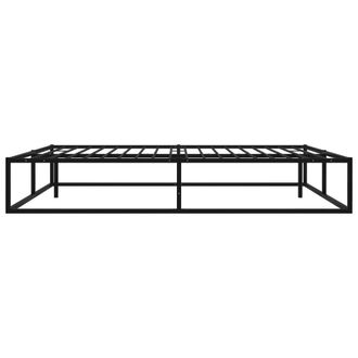 Berkfield Home Elegant Bed Frame Black Metal 180x200 cm Super King