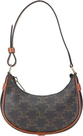 Celine Pre-owned Shoulder Bags, female, Brown, Size: ONE SIZE Pre-owned Leather handbags