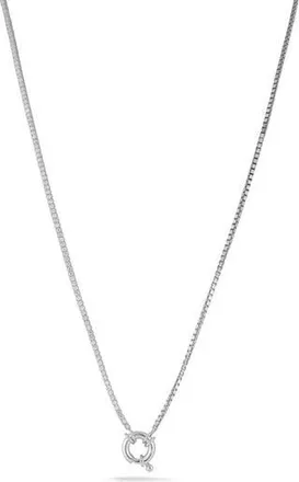 Sphera Milano Cubic Zirconia Half Tennis Necklace in Silver at Nordstrom Rack