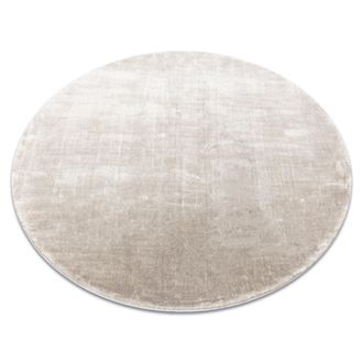 RugsX Rugsx - Alfombra Visco Circulo Plata 3 Felpa, Imitaci&oacute;n Piel De Conejo Grey Circulo 200 Cm