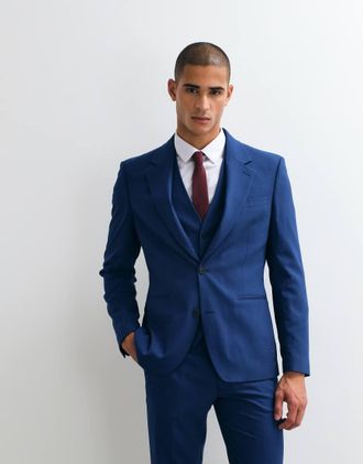 Asos Blazer da abito slim blu-blu navy