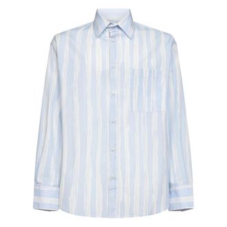 Jacquemus Casual Shirts, male, Blue, Size: L Camargue Shirt