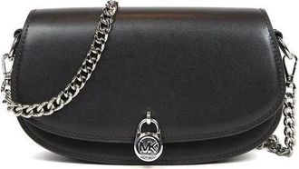 Michael Kors Mila Kleine Convertibele Crossbody Tas - Dames - Schoudertassen - Zwart - ONE Size - Leer - Tassen