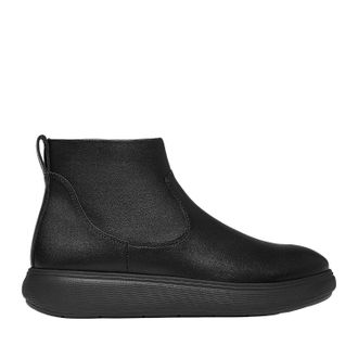 FitFlop FitFlop Womens iQ-ComFF Leather Zip Ankle Boots in All